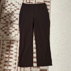 lululemon athletica Brown Slim Cropped Work Pants